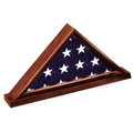 Dark Cherry Flag Case Holds larger 5' x 10' Memorial Casket Flag